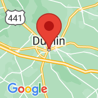 Map of Dublin, GA US
